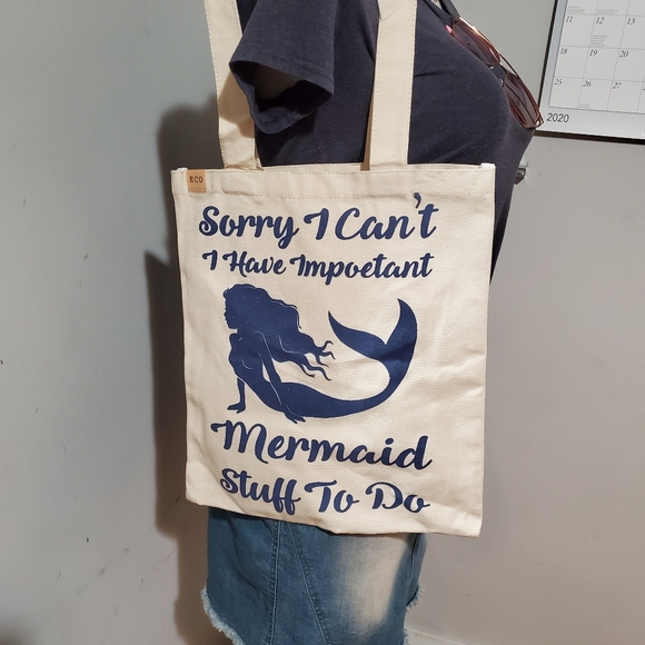 BRAND NEW Eco-friendly Reusable canvas tote bag - Picture 1 of 4